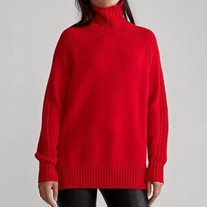 Polo Ralph Lauren Wool Cashmere Red Turtleneck Sweater Pullover Women's M